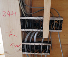 電気配線工事 スイッチ廻り施工